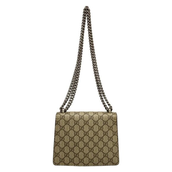 Auth GUCCI Dionysus /GG Supreme 421970 Beige Ebony PVC Suede Shoulder Bag - Picture 2 of 16